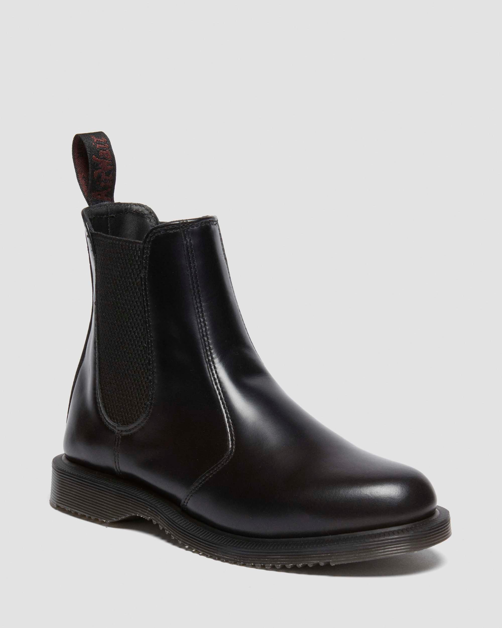 Flora Smooth Chelsea Boots in Black | Dr. Martens