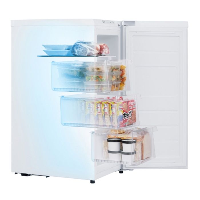 アイリスオーヤマ スリム冷凍庫 64L IUSN-S6A-Wの通販｜前開き冷凍庫