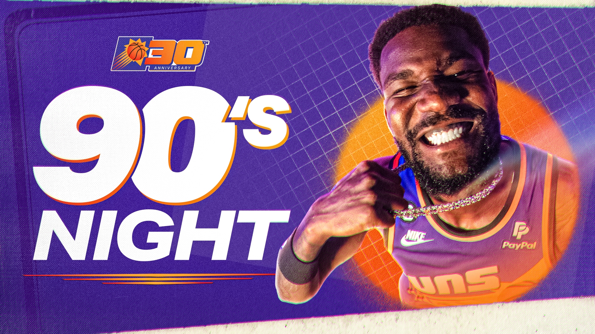PHOENIX SUNS HOST 90's NIGHT SERIES TO HONOR 30TH ANNIVERSARY OF