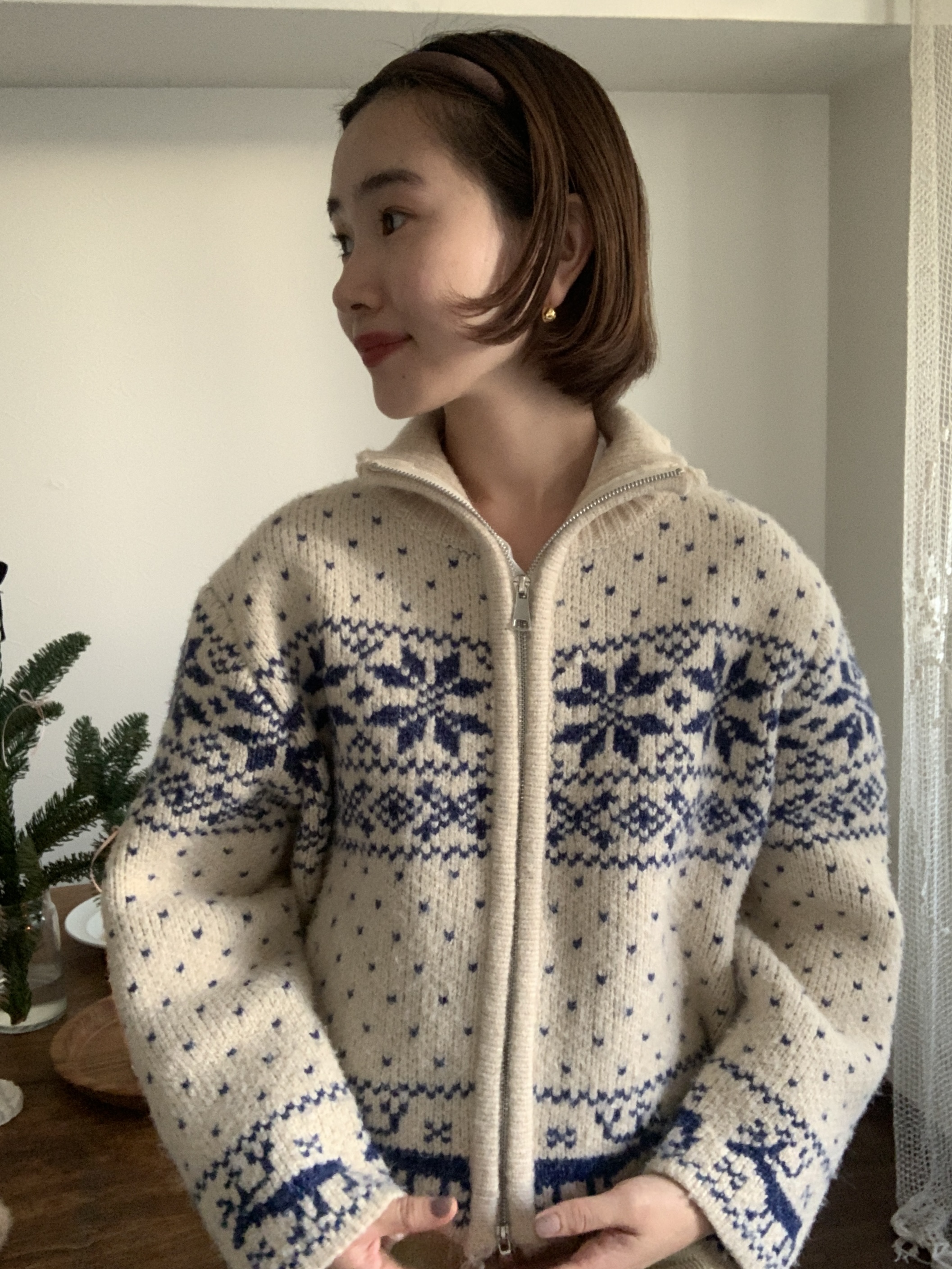 ノルディックジップカーディガン | ファッション通販サイト NUGU