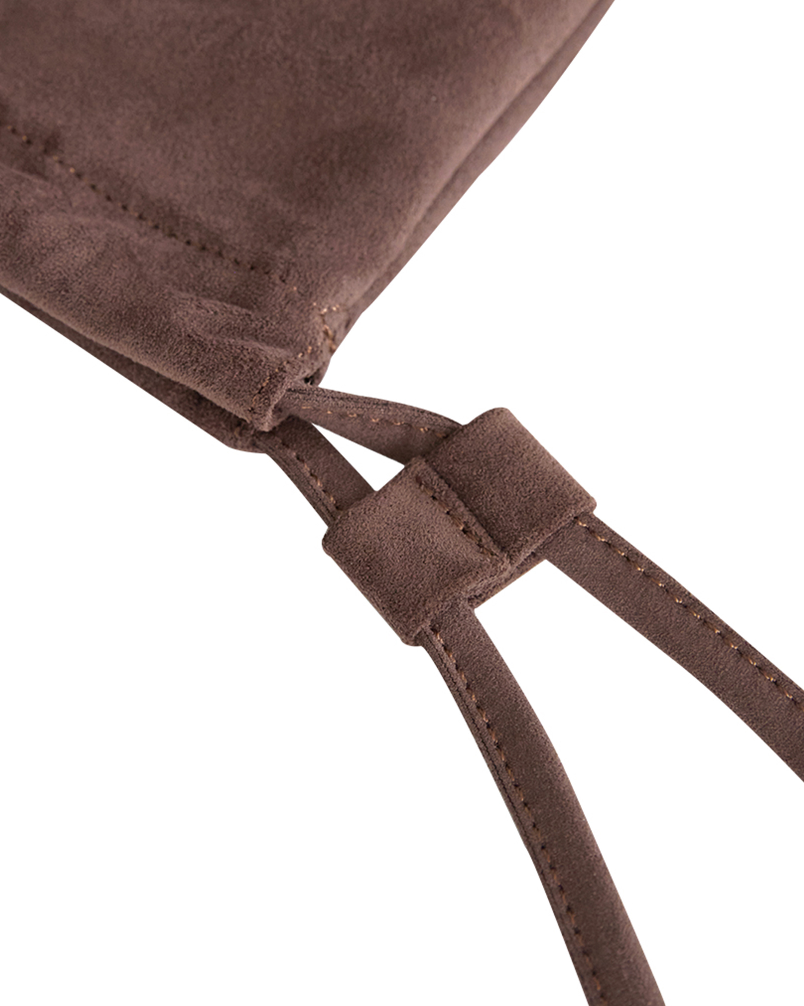 2回再販](ORIGINAL) ソフトドローストリングショルダーバッグ (brown