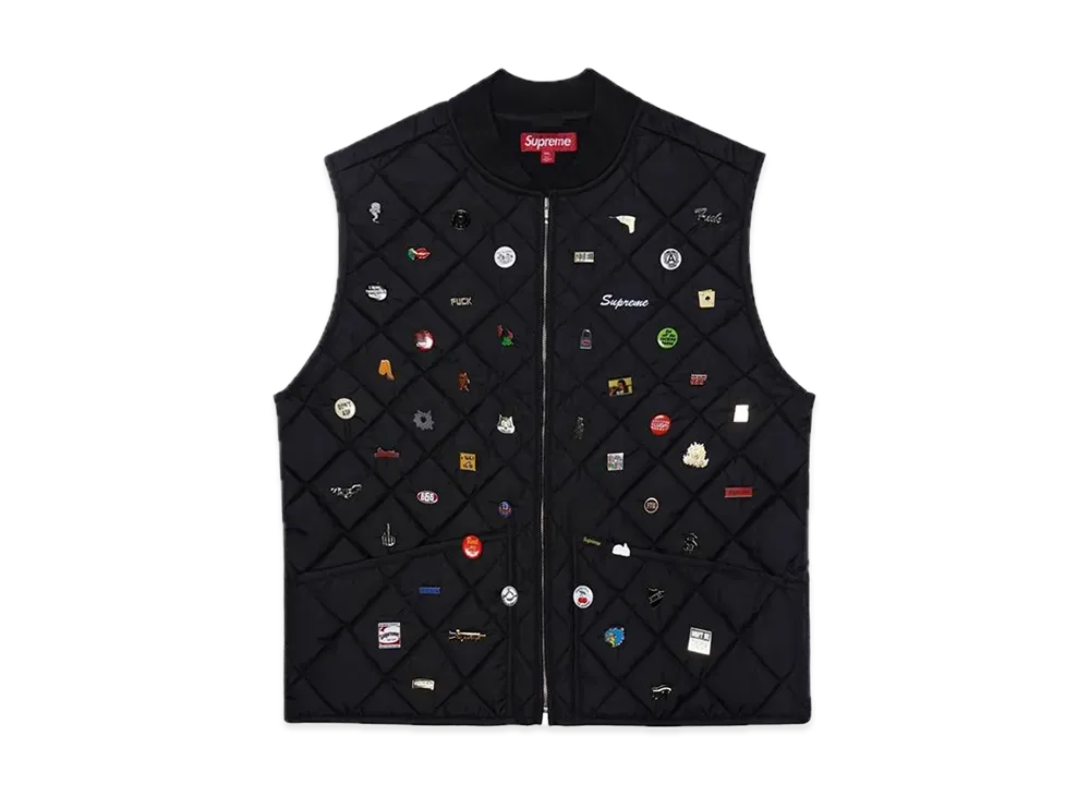 Supreme Pins Quilted Work Vest 