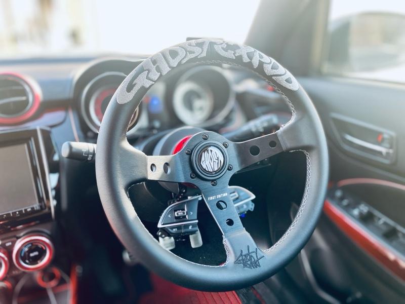 GhostExpod GEステアリング 1st gray のパーツレビュー | スイフト