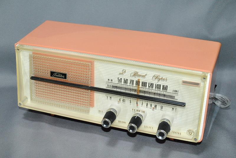 東芝 真空管ラジオ5YC-606 かなりやQ（ピンク） ｜覆面えるのブログ