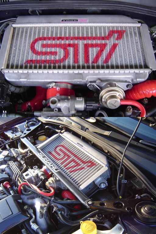 STIインタークーラー(I/C)の取付け（スバル レガシィツーリング