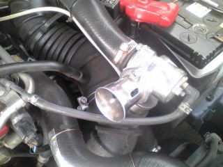 BLITZ スーパーサウンドブローオフバルブ取り付け（三菱 ランサー