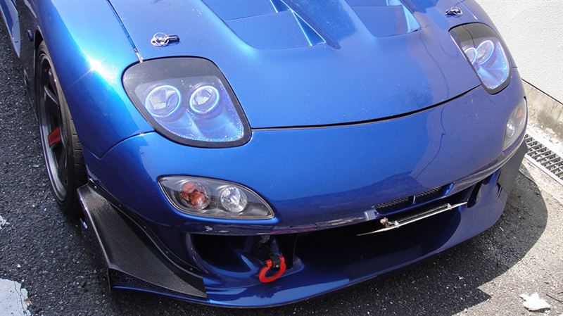 FD3S RX-7 ヘッドライト スリークライト イカリング装着♪（マツダ RX