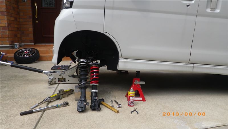 RSR Basic☆i ベーシックアイ車高調取り付け（ダイハツ アトレーワゴン