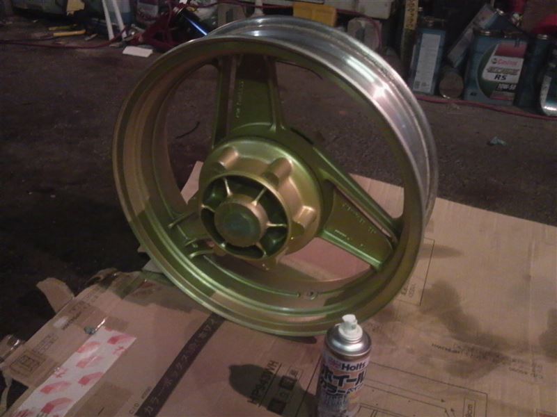 ZX-10リアホイール流用 ワイドラジアル化（カワサキ GPZ900R）by かい