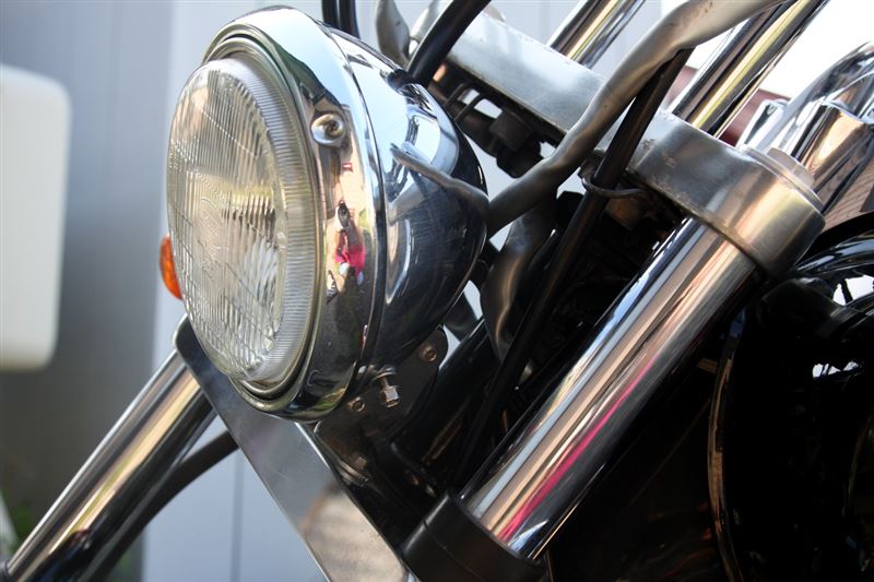 ドラッグスター400のヘッドライトをHID化してみました(v^ー°)（ヤマハ