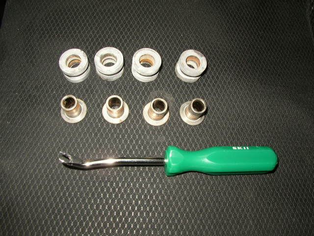 レイル クイックシフト、シフトコントロールブッシュ取り付け（三菱