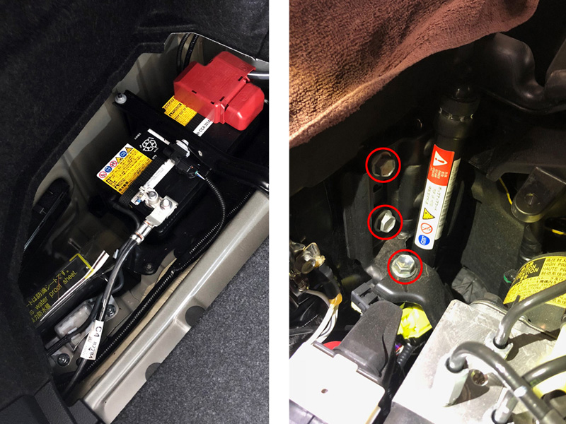 ポップアップフードキャンセラー取り付け】（トヨタ クラウン