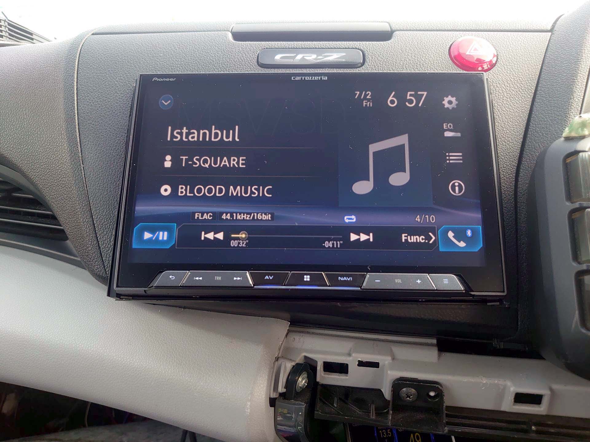 ナビ・オーディオ更新 その8 ヘッドユニット取付（ホンダ CR-Z・ZF