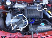 インタークーラー周りのホース交換（スズキ アルトワークス・HA11S