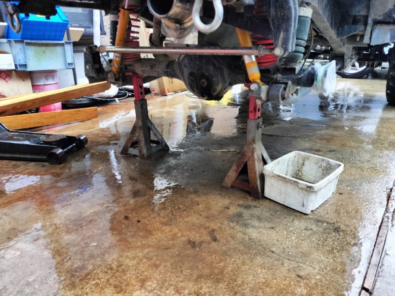 リアドライブシャフト交換前（スズキ ジムニー・JB23W）by くまさと