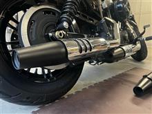 北米マフラー 12mmパンチアウト 交換（ハーレーダビッドソン XL1200X
