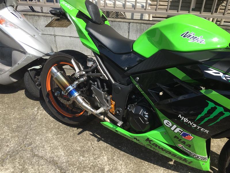 LCI ショートチタンサイレンサー のパーツレビュー | Ninja250(そん