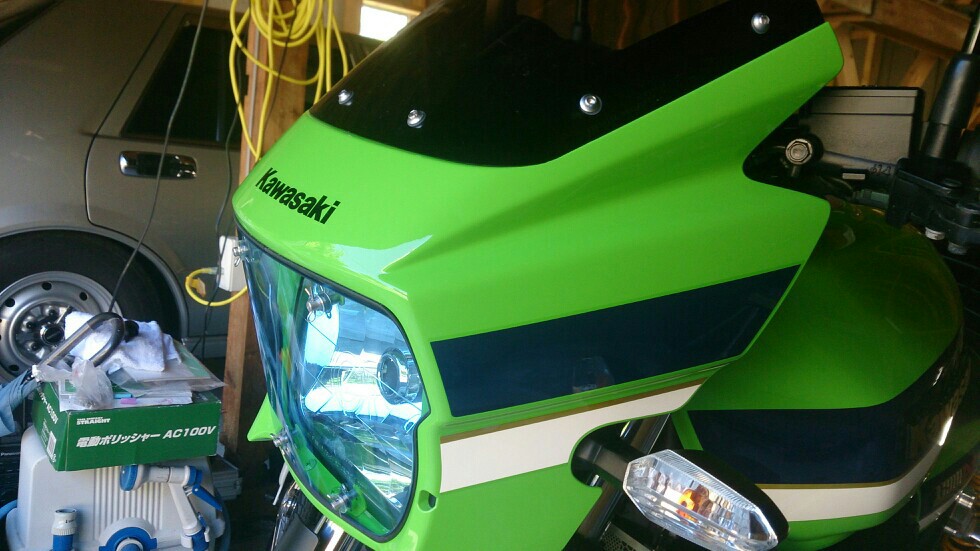 JP-akai ヘッドライトカバー のパーツレビュー | ZRX1200 DAEG