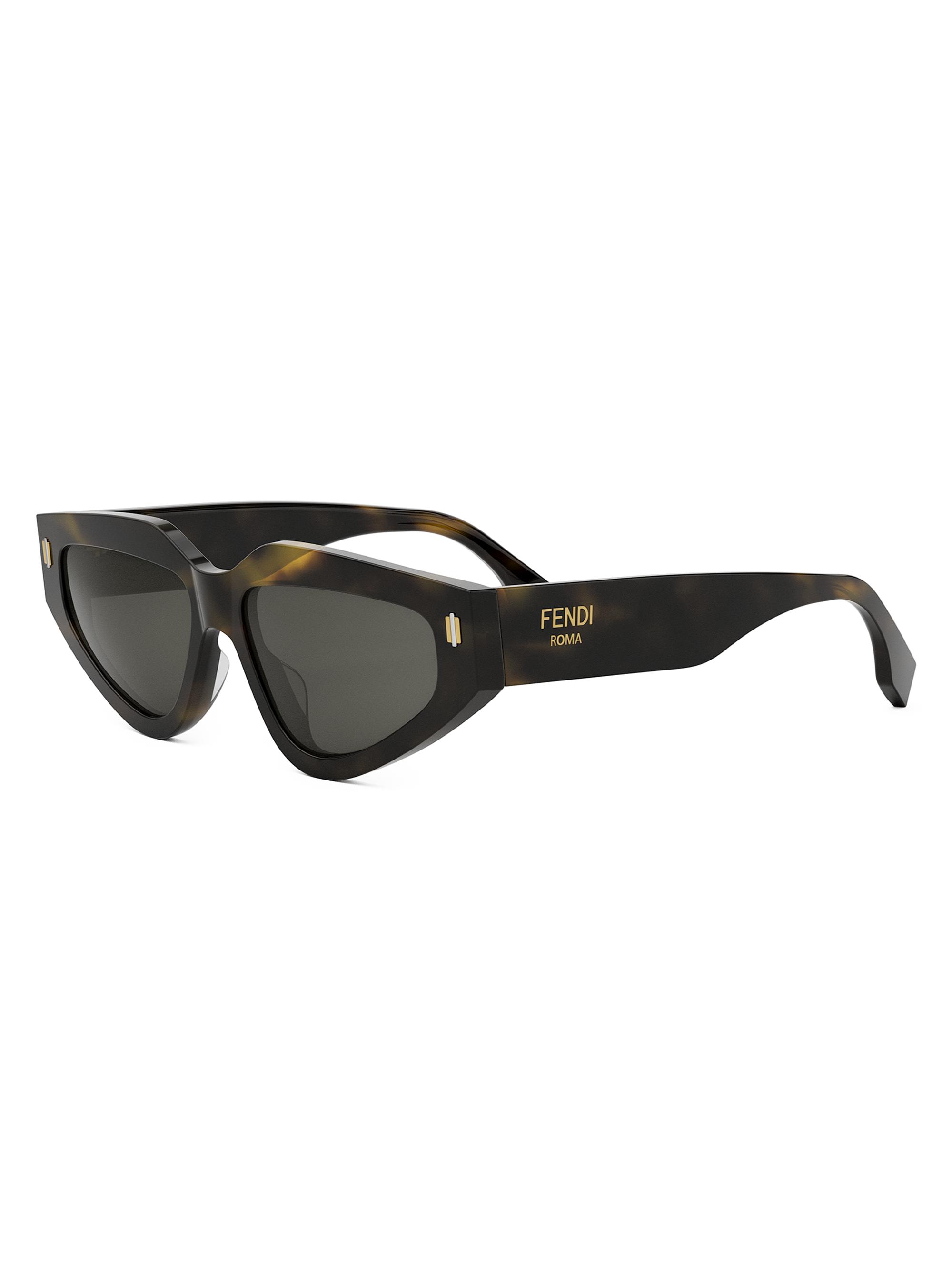 Fendi Fendi First Havana 138MM Round Sunglasses | Saks Fifth Avenue