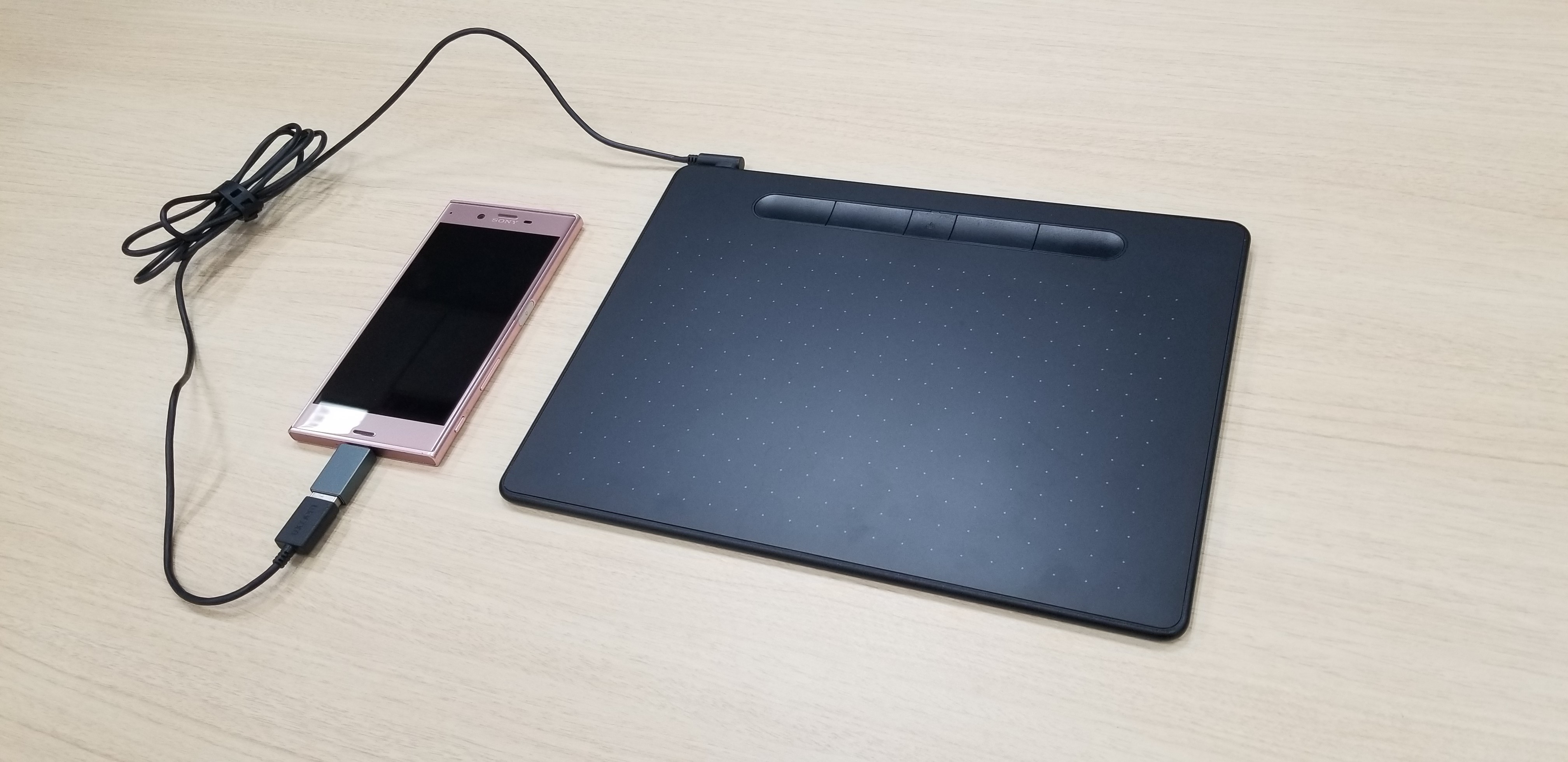 はじめに】Android端末でペンタブレット(Wacom Intuos)を使用する方法