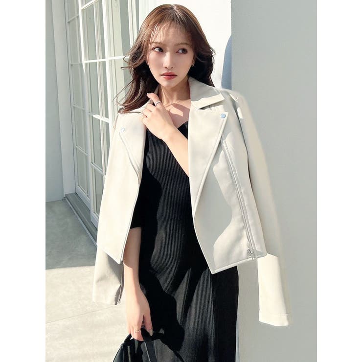 フェイクレザーライダースジャケット[品番：MKSW0055892]｜RESEXXY