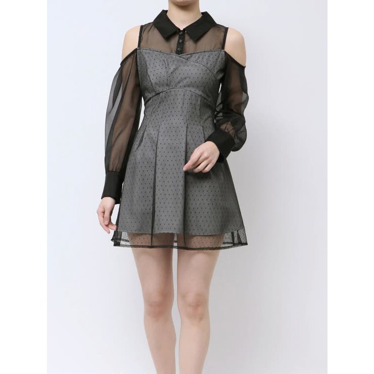 シャツレイヤードミニワンピース[品番：MKSW0063129]｜RESEXXY