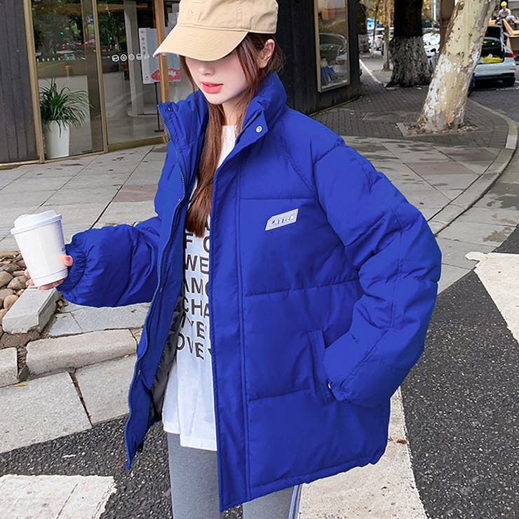 エコダウンジャケット 防寒防風中綿コート[品番：II000009499