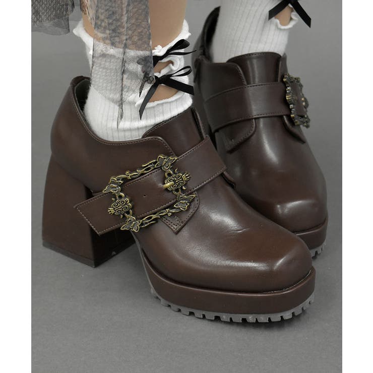 バックルベルトシューズ[品番：IGAW0005814]｜axes femme（アクシーズ