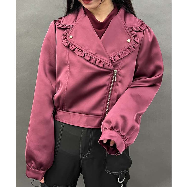 レースアップライダースジャケット[品番：IGAW0005662]｜axes femme