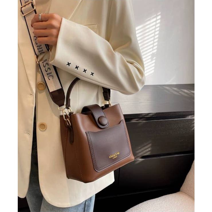 ロゴショルダーベルト スクエアショルダーBAG[品番：PPNW0004067