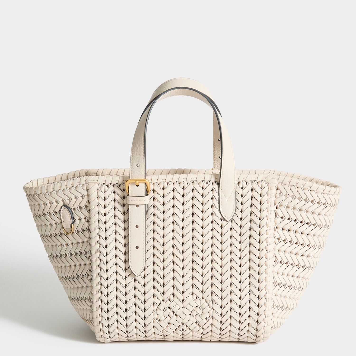 Mini Raffia Cross-body Tote Bag with Eyes | Anya Hindmarch US