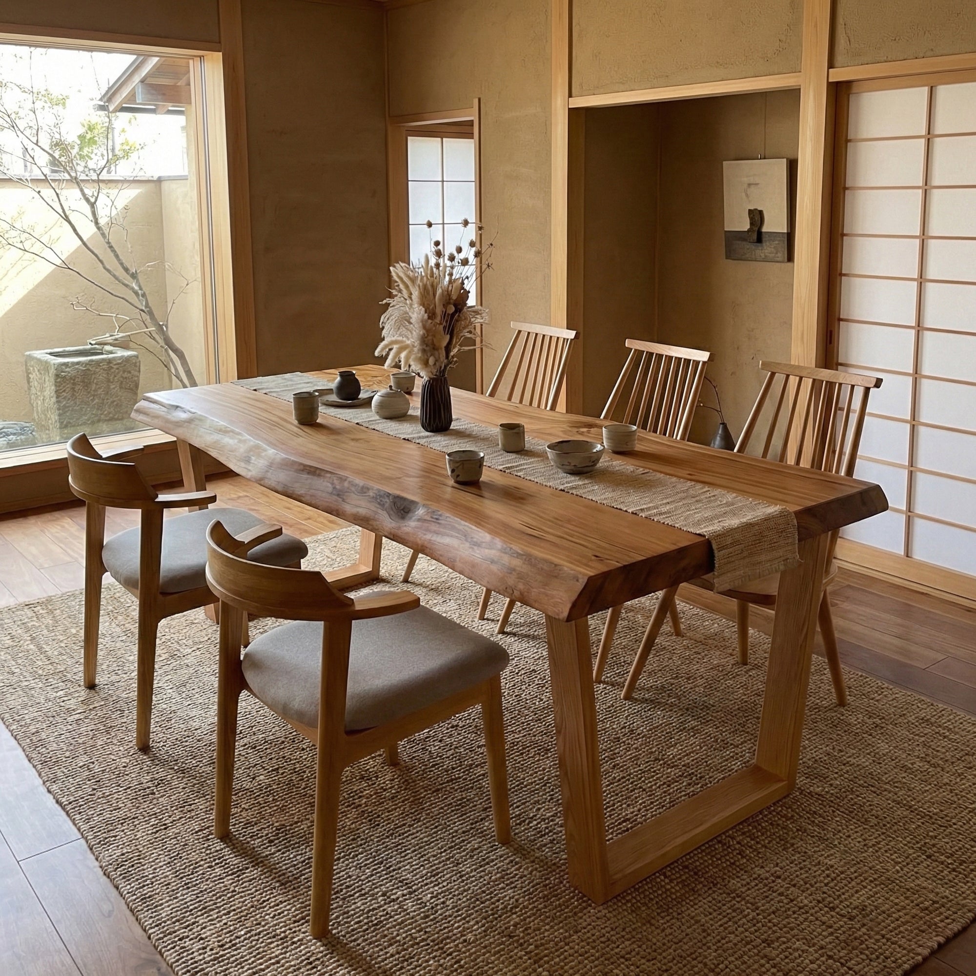 KIDOMEIMOKU 屋久杉一枚板ダイニングテーブル｜200cm(6人掛け