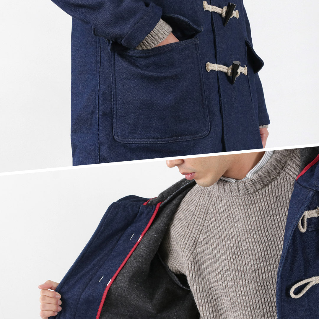 30％OFF】FOB FACTORY（FOBファクトリー） インディゴ ダッフルコート