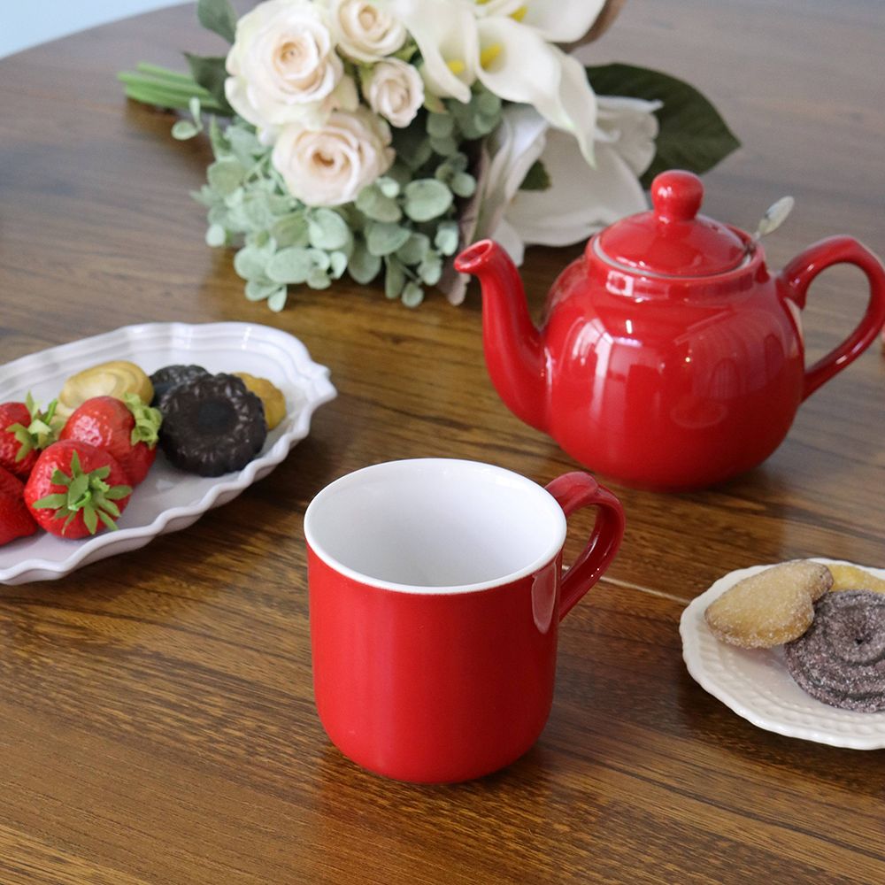 素敵なレッド♪ マグカップ【LONDON POTTERY】 FA1-588002