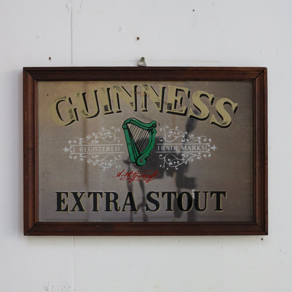 お部屋もオシャレに演出♪ ヴィンテージ パブミラー【GUINNESS/ギネス