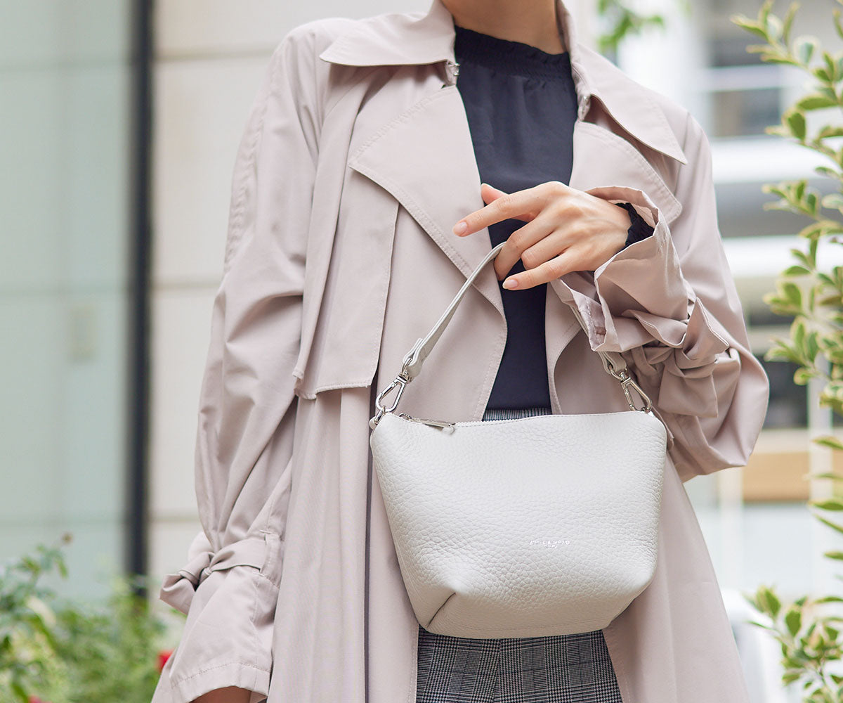 バルケ2WAYポシェット シュリンク型押しダブルフェイスレザーVer. 1723-wf