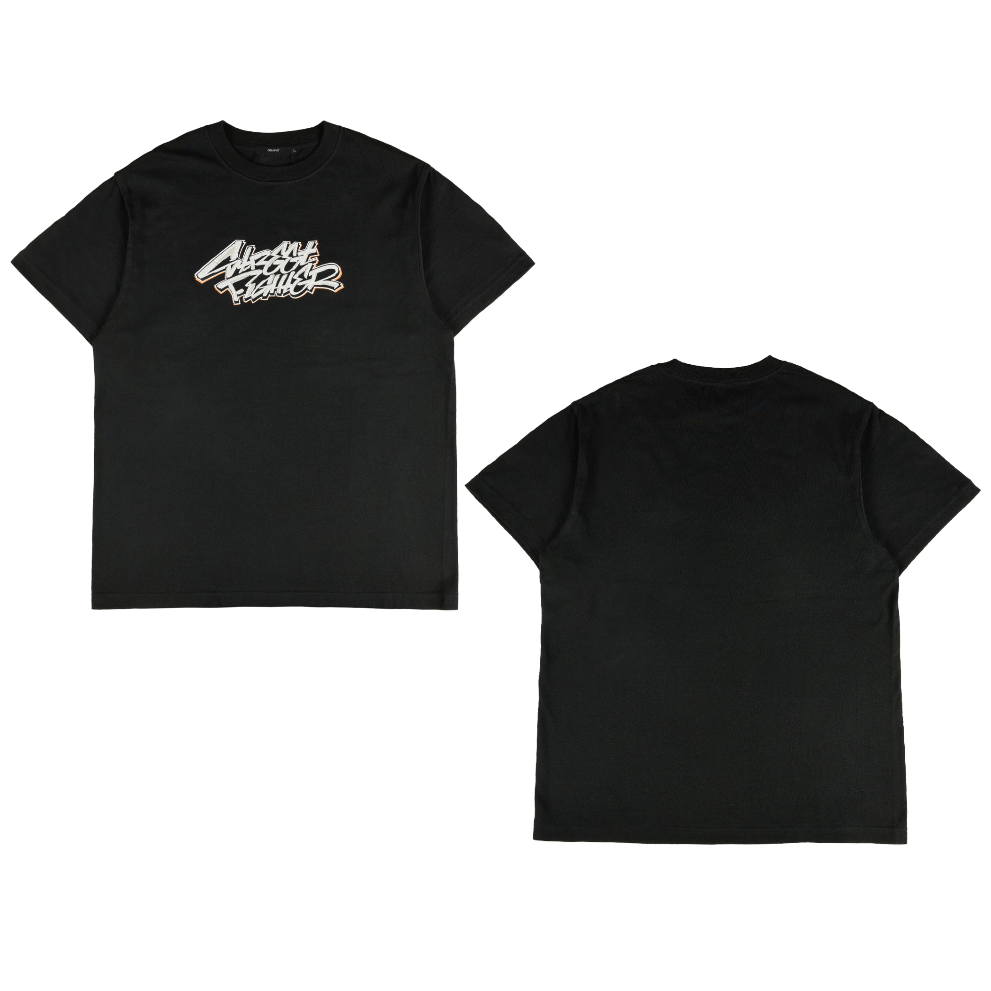 ストリートファイター SF6ステッカーロゴ Tシャツ ブラック – GRAPHT