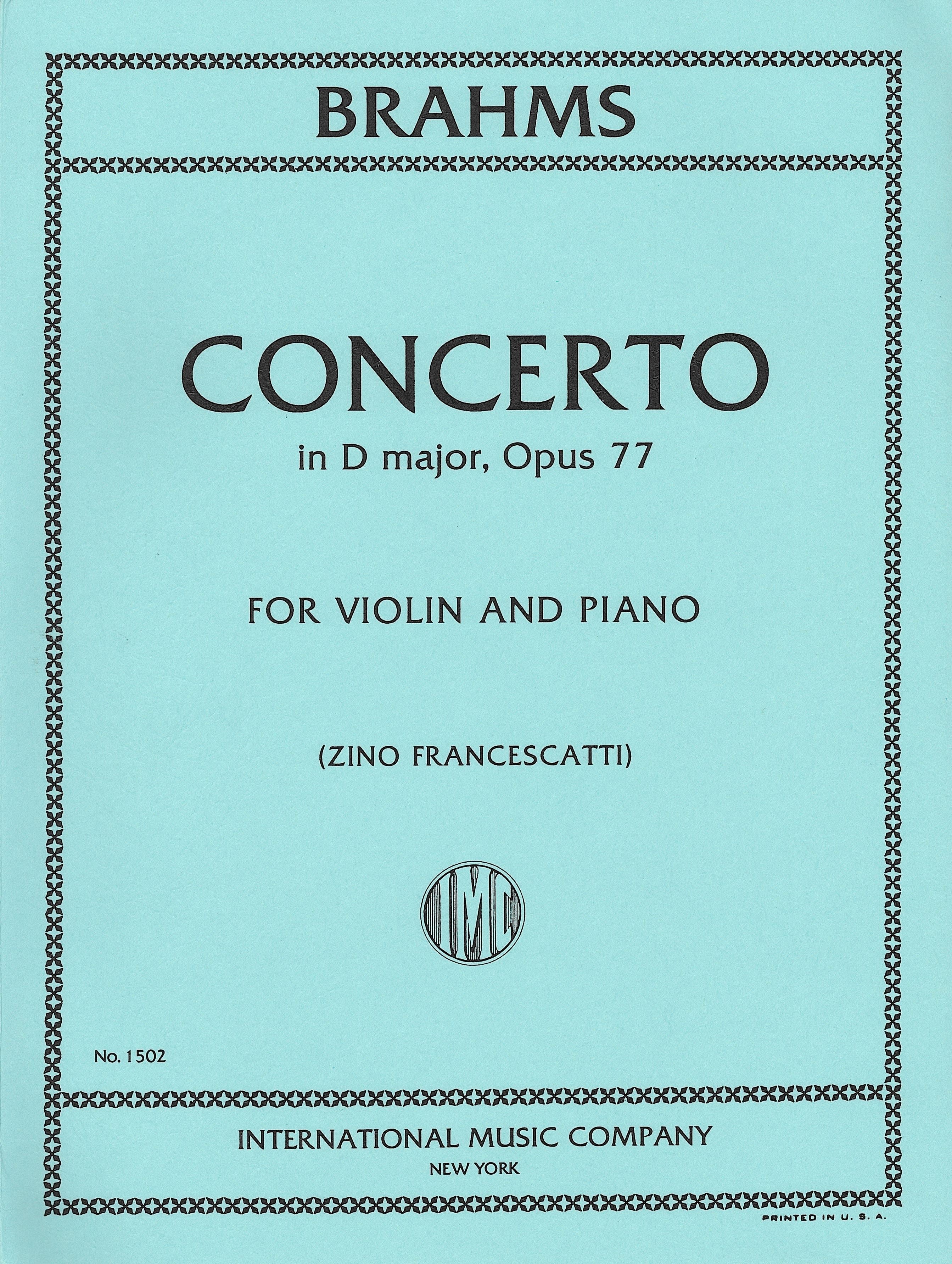 Violin Concerto in D major Op.77 – ウィンズスコア