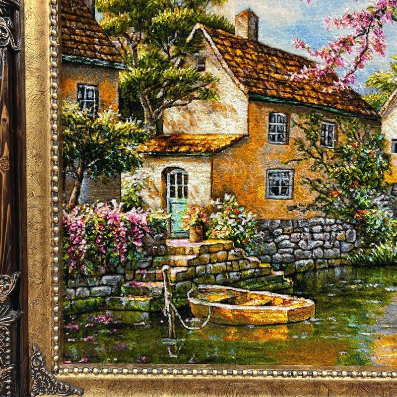 ペルシャ絨毯タブリーズ絵画 107×90cm（FP-6） – ギャッベ＆ペルシャ