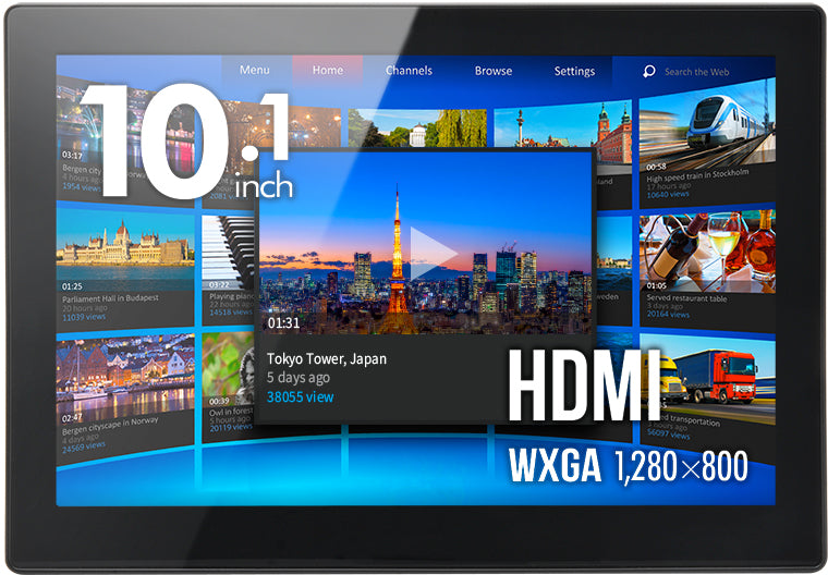 10.1インチマルチタッチ対応 HDMIモニター plus one Touch [LCD