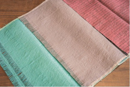 手間のかかるものを選択肢のひとつに。絹織物の最高級品「結城紬」を