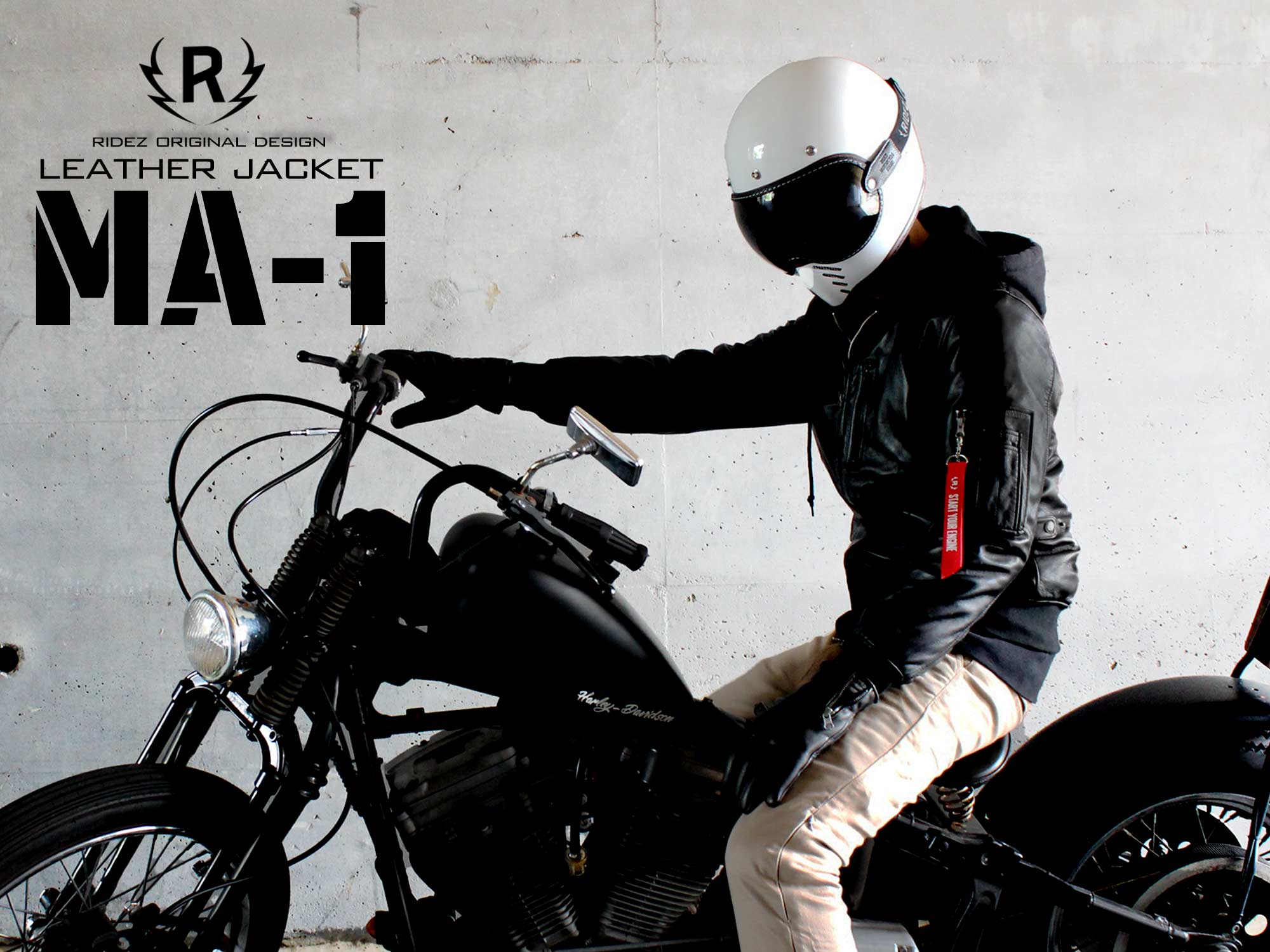 RIDEZが手掛けるシープレザーMA-1ジャケット。原点であるMA-1をRIDEZが