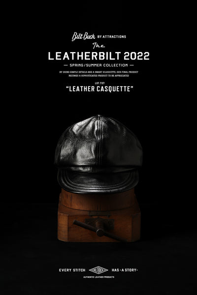 BILTBUCK】-New Release-Lot.737 Leather Casquette – ATTRACTIONS