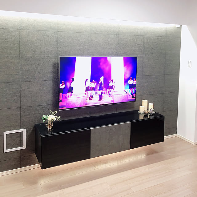 間接照明 55インチテレビのおすすめ商品とおしゃれな実例 ｜ RoomClip