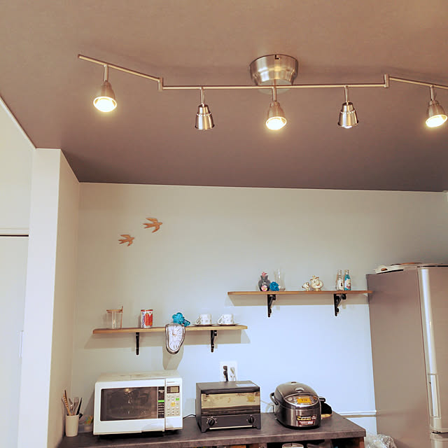 イケア BAROMETER バロメーテル シーリングトラック スポットライト5個