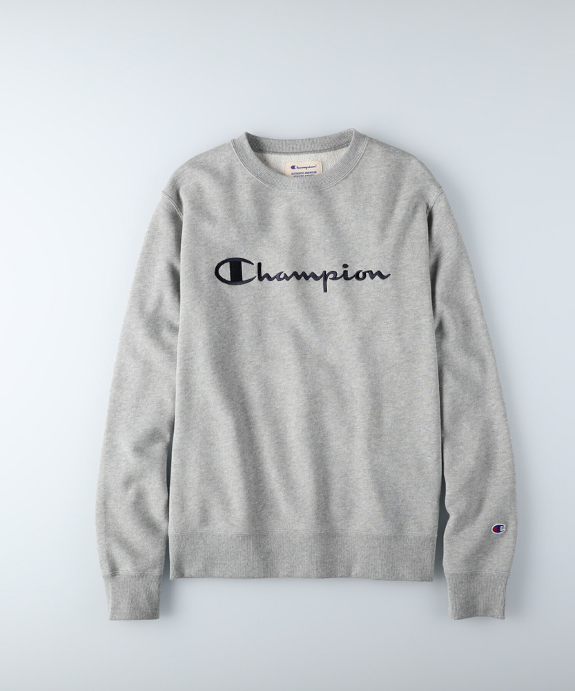 ビッグスクリプトクルーネックスウェット メンズ(M グレー): トップス