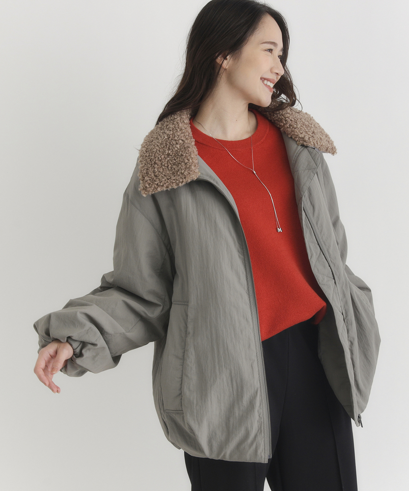 フェイクファー襟ジャケット(M オフシロ): ジャケット/アウター｜Right