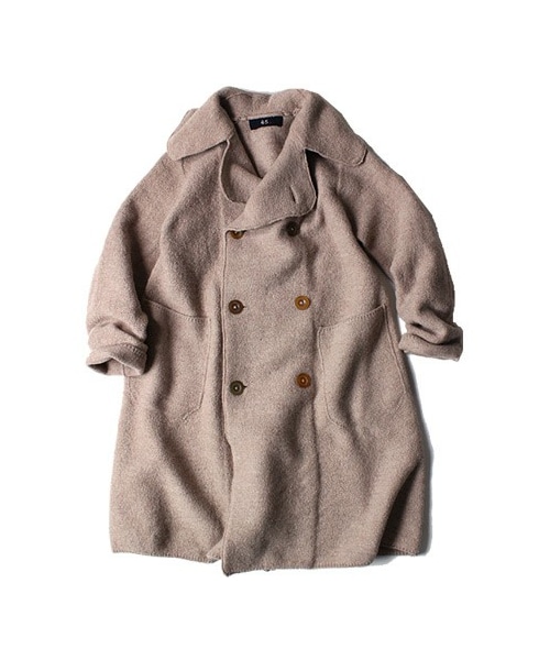 45R（フォーティファイブアール）の「ウールアルパカ縮絨Pコート