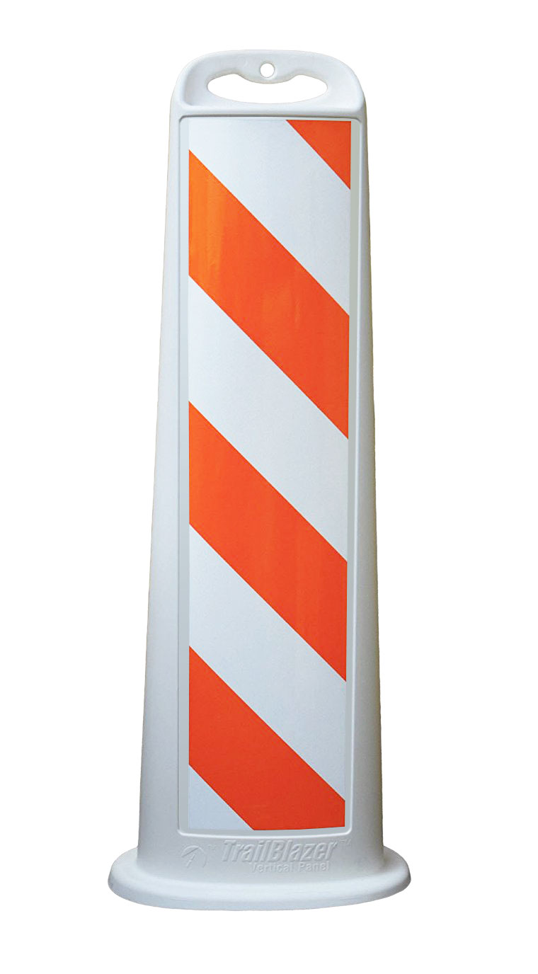 Cortina TrailBlazer Vertical Panel Channelizer 45 Inch, White