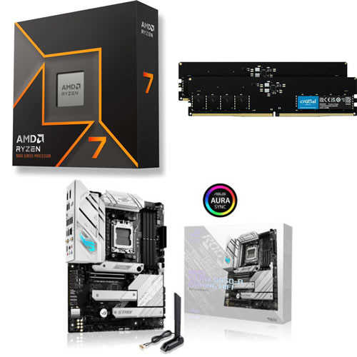 セット商品（AMD + ASUS + Crucial） Ryzen 7 9700X + ASUS ROG STRIX